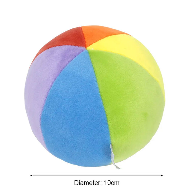 Baby Recognition Color Ball Plush Bells Ball Plush Multi Color Sensory Educational Toy Pet Training Toy Colorful Plush Bell