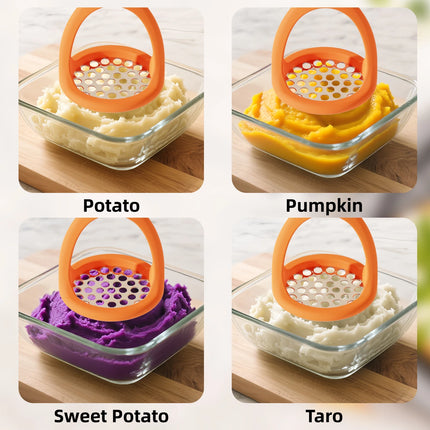 Joie Eggy Masher Stainless steel Potato Masher Vegetable Fruit Press Maker Vegetable Masher Puree Kitchen Tool Cooking Baking