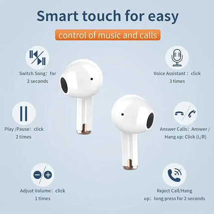 J97 TWS Bluetooth Earphone True Wireless Earbuds In-Ear Headphones Touch Control Waterproof Sports Headest With Mic For Phone