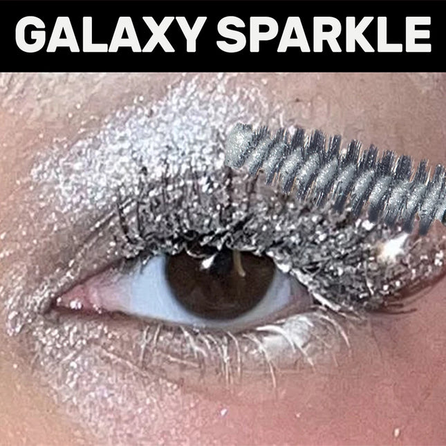 Waterproof Pink Diamond Glitter Mascara Shiny Sequins Eyelashes Quick Dry Lasting Curling Thick Sparkling Mascara Shimmer Makeup