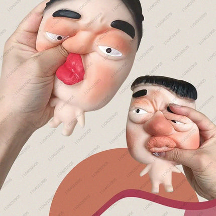 Funny Pimple Popper Squishy Toy Fast Rebound Squeeze Face Model Stress Relief Fidget Toys for Adults & Kids Funny Gag Prank Gift
