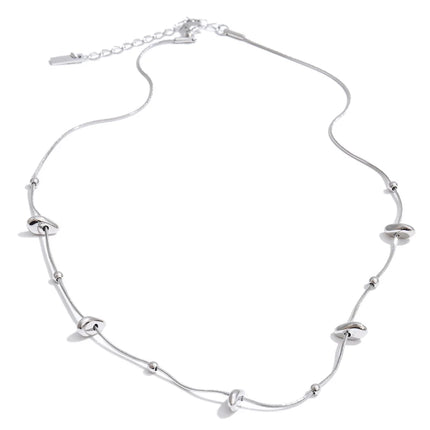Yhpup Gift New Style Stainless Steel Exquisite Chain Necklace Bracelet Bangle Set Gold & Platinum Plated Stylish Unique Jewelry
