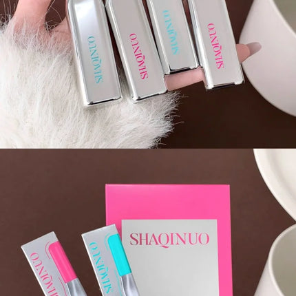 SHAQINUO Curly Black Sun Flower Mascara + Makeup Remover Set All Day Long-Wearing Lash-Lengthening Thick Volume Eyelashes