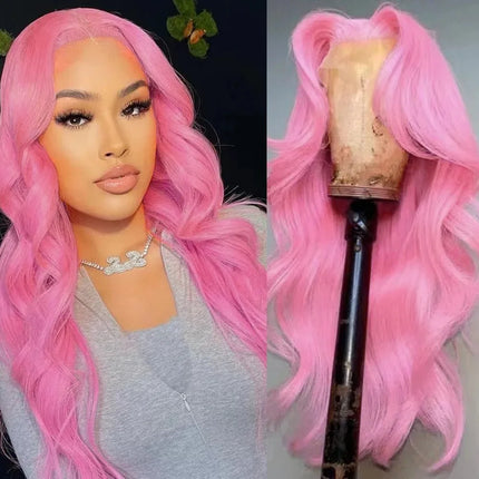Lavender Purple Wig Long Body Wave  Lace Front Wigs Heat Resistant Light Pruple 13x4 Synthetic And Blend Lace Wigs Cosplay