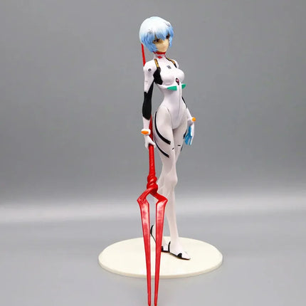 23cm Rei Ayanami  Action Figure with Spear of Longinus EVA Neon Genesis Evangelion Anime Collectible Model Toy Gift for Fans