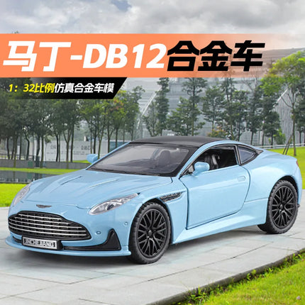 1:32 DB12 GT Super Sports Car Alloy Diecast Metal Model Car Sound & Light Holiday Gift Toy Car