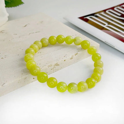 Natural Stone Pink Zebra Beaded Bracelet 6/8mm Dalmatian Jasper Rhodochrosite Agate Bracelet Gemstone Beads Bracelet