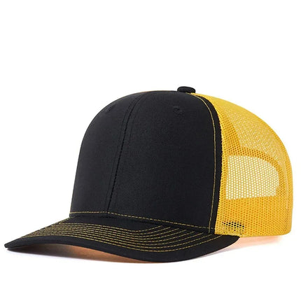 Summer Unisex Slight Curved Brim Trucker Hat Hot Sale Breathable Casual Cap for Men Women Outdoor Daily Wear