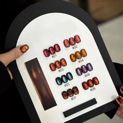 MIANEL 10ML 2026 New Orion Nebula Cat Eye Gel Polish Unique Dual-Shimmer Dynamic Crystal Cat Eye Formula for Nail Art