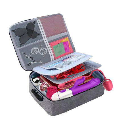 Adult Sex Toy Storage Bag,Sex Toy Organizer with Lock,Can Accommodate Sex Toys Such as Chastity Cage,Dildo,Plug Anal, etc