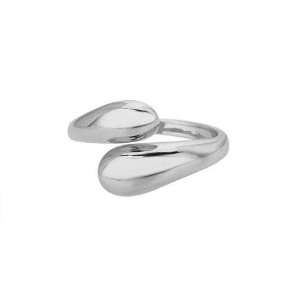 2025 Korean Fashion Adjustable Stainless Steel Rings For Women Simple Engagement Wedding Rings Fashion Jewelry Accessories Gift