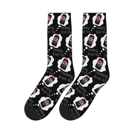 Thinking Bout You Pepsi Max Sports Socks Sweat Absorbing Stockings All Season Long Socks for Man's Woman's Christmas Gifts