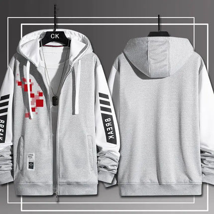 Game Danganronpa Print Hoodies for Men Casual Zip Up Hoodie Men's Sweatshirt Autumn Coat Men's Clothes Daily Clothing