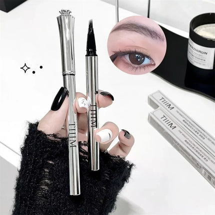 Waterproof Wild Eyebrow Pen 2/4 Separated Head Natural Brow Makeup Quick-Drying Creation of Ultra-Fine Lasting Liquid Eyebrow