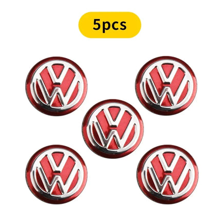 Car Remote Key Logo Metal Emblem Stickers For Volkswagen VW GTI Polo Golf Passat Tiguan Arteon Touareg Taigo Caddy Jetta Beetle