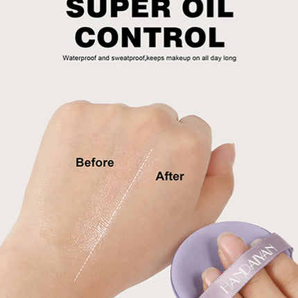 Light Mist Waterproof Oil Control Matte Concealer  Brightening Complexion Setting Powder with Powder Puff