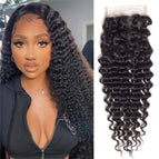 deep wave / 4x4 closure / China Mainland|12inches