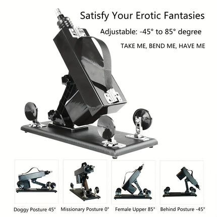 FREDORCH Sex Machine for Woman Adjustable Masturbating Pumping with 3XLR Accessories Sex Gun Love Machine for Men Adult Toys