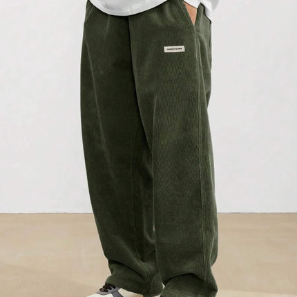 Men's Casual Pants Loose Pants Corduroy Breathable Loose Outdoor Pants Fashionable Design Jogging Pants 2026 New Casual Pants