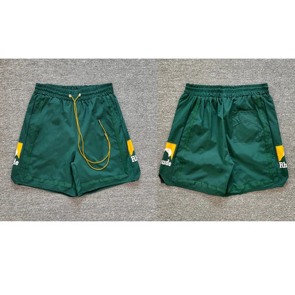 American Rhude Shorts Casual Loose Breathable Multi-color Trendy Mesh Beach Sports Shorts
