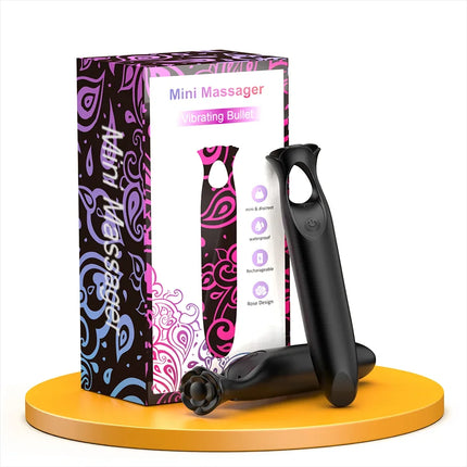 Mini Rose Lipstick Female Masturbator Portable Vagina Stimulator with 12 Vibration Modes Nipple Pleasure Sex Toy for Women