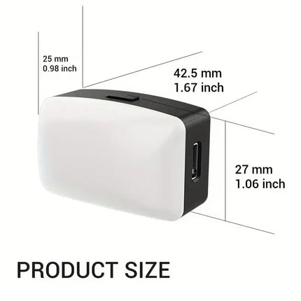 Mini Magnetic LED Selfie Light for IPhone Samsung IPad Mobile Phone Clip Ring Flash Fill Video Photo Ringlight Photography Lamp