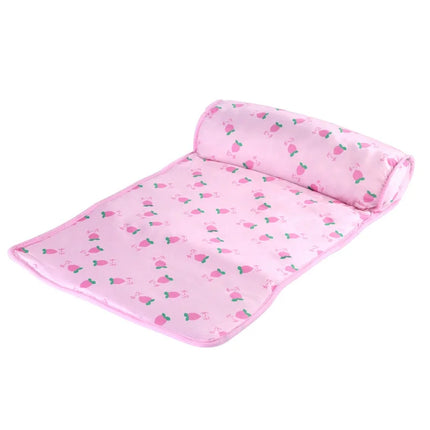 Summer Pet Ice Pad Cooling Mat Breathable Ice Silk Cushion Non Slip Washable Heat Dissipation Sleeping Pad Dog Cat Nest