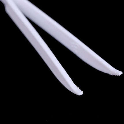 20pcs Disposable Tweezers Plastic Medical Small Beads Forceps for Jewelry Making