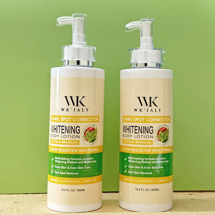 WK JALY Glow Booster Whitening Body Lotion, With Glutathione, Remove Dark Spots, Melanin, Even Skin Tone Cream for All Skin Type