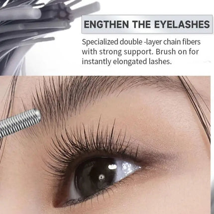 Iron Wand Mascara Beauty Makeup Curling Black Lash Eyelash Extension Waterproof Liquid Volume Mascara Long-wearing Cosmetic