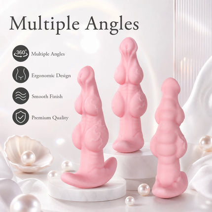 Big Soft Silicone Anal Plug Wearables Portable Butt Plug Dilation Training Expander Dilator Adult Sex Toys for Women Men Gay