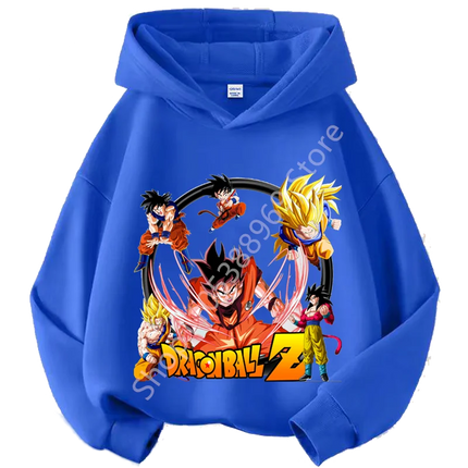 2026 Dragon Ball Chibi Characters Kids Hoodie 100-160 Size 3-12 Years Boys Casual Sporty Children's Sweatshirt