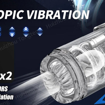 Automatic Male Masturbator Penis Pump Sucking Vibrating Thrusting Rotating 100% Waterproof Blowjob Adult Sex Toy Stroker For Men