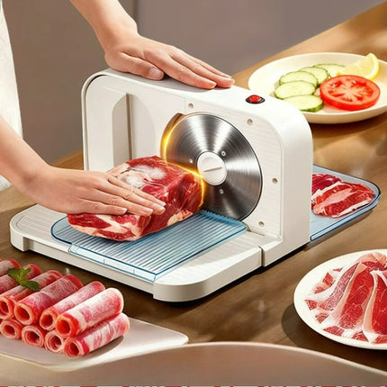 Adjustable 1-15mm Home Meat Slicer Mutton Beef Roll Cutter Foldable Heavy Duty Semi Automatic Vegetable Shredder Electric