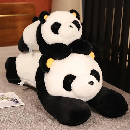 60cm Giant Panda Plush Toys Soft Sleep Pillow Cartoon Animal Bear Stuffed Baby Doll Classic Kids Birthday Christmas Gifts