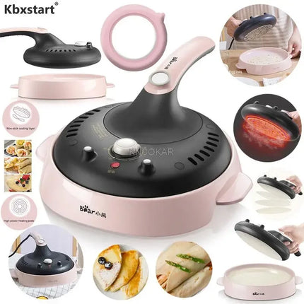 220V Auto Pancake Machine Household Small Biscuits Maker Electric Baking Pan 600W Spring Cake Roll Skin