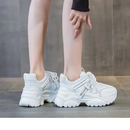 Women's Shoes Casual Shoes Spring Sneakers Platform Woman-shoes Tennis Female Fashion Thick Sole 2024 Roses Trainers Increased I