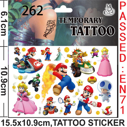 Super Mario Theme Birthday Party Supplies - Favors Gifts Stamps Bracelets Stickers Gift Bag Pinata Fillers Christmas Decoration