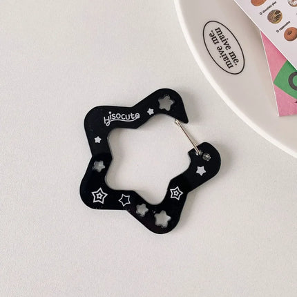Cute Wings Shape Carabiner Keychain Portable Acrylic Keyring Hook Multifunctional Backpack Pendant Keychain Ornament