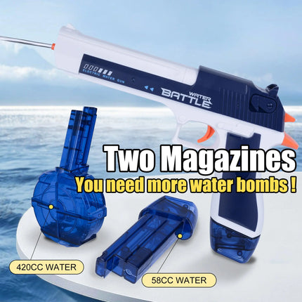 Electric Water Gun- High-Quality Rechargeable Toy With Large Water Capacity For Summer Games, Perfect Gift for Swimming Pool