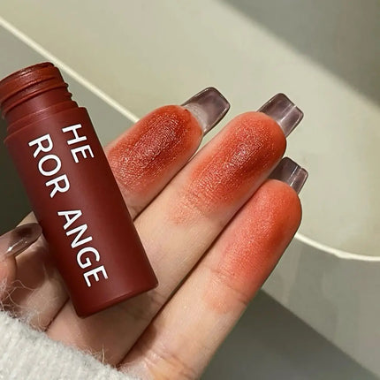 Matte Nude Velvet Liquid Lipstick 5 Color Sexy Red Coffee Lip Gloss Matte Lipstick Waterproof Non Stick Cup Lip Tint Mud Makeup