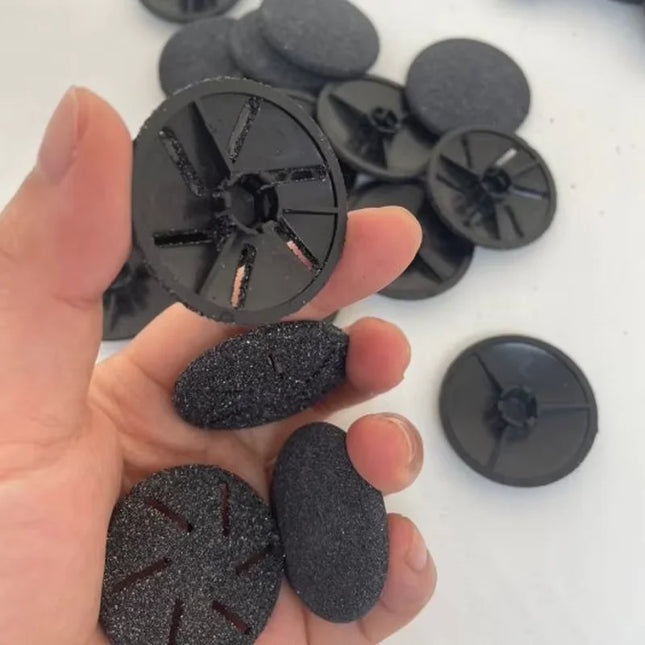 Replaceable Roller Foot File Pedicure Hard Dead Skin Callus Remover Refills Replacement Rollers Foot Files Accessories 12 PCS