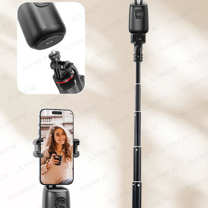 P05 AI Follow Gimbal 360 Rotation Face Tracking Stabilizer Filming Portable Desktop Cellphone Holder for Live/Photo