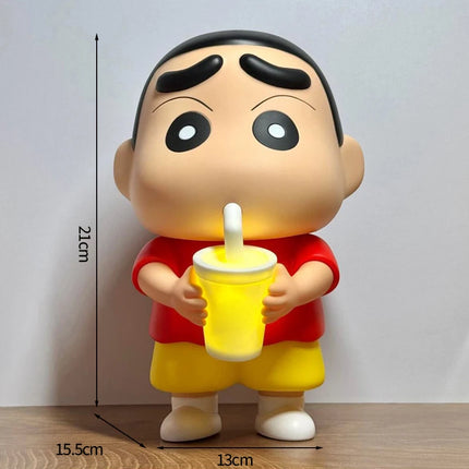 Cartoon Crayon Shin-Chan Light Toy Shin-chan Bedside Glowing Lamp for Sleeping Cute Reading Light Gifts Light Ornament Toys
