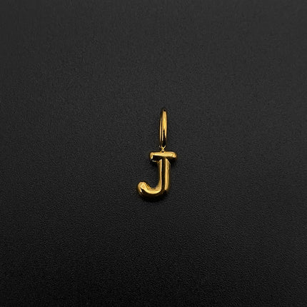 eManco Stainless Steel Gold-plated Charms Modern Style 3D Bubble Alphabet Elements DIY Necklace Bracelet Jewelry Making