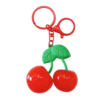 Keys Accessories Cherry Acrylic Keychain Backpack Decor Portable Cherry Bag Hanging Fruits Red Red Cherry Pendant Birthday Gift