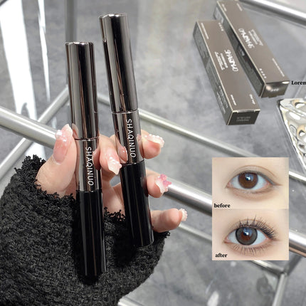 SHAQINUO 2 In 1 Volume and Length Waterproof Mascara Long Lasting Dual-Ended Tubing Eye Makeup