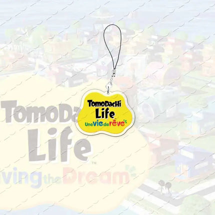 Acrylic Hot Video Game Tomodachi Life Small Pendant Phone Chain Window Mobile Phone Charms Fans Gamers Gifts