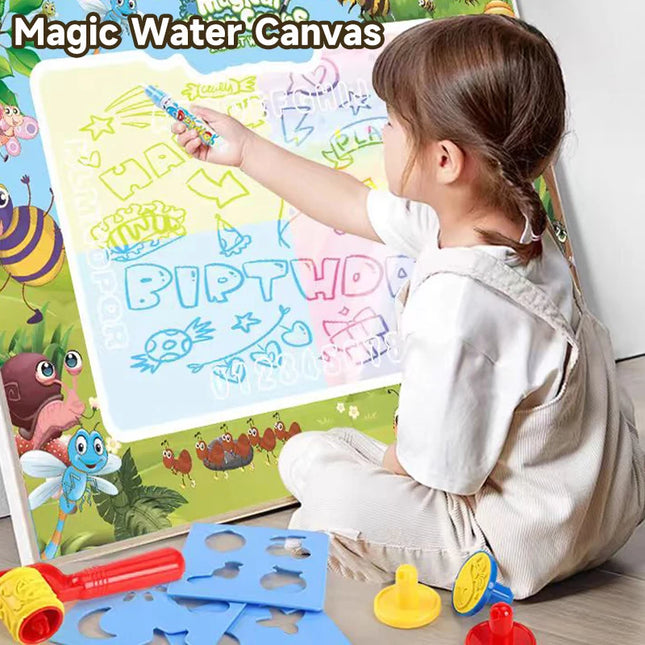 Magic Water Drawing Mat Coloring Doodle Mat Water Absorbing Painting Pad Reusable Magic Pens Painting Board Educational Toys
