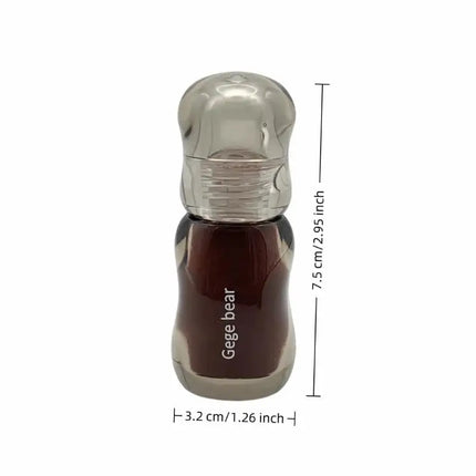 Gege Bear 5ml Crystal Gloss Lip Tint Hydrating Mirror-Gloss Finish Youthful Plumping Effect Autumn Winter Collection